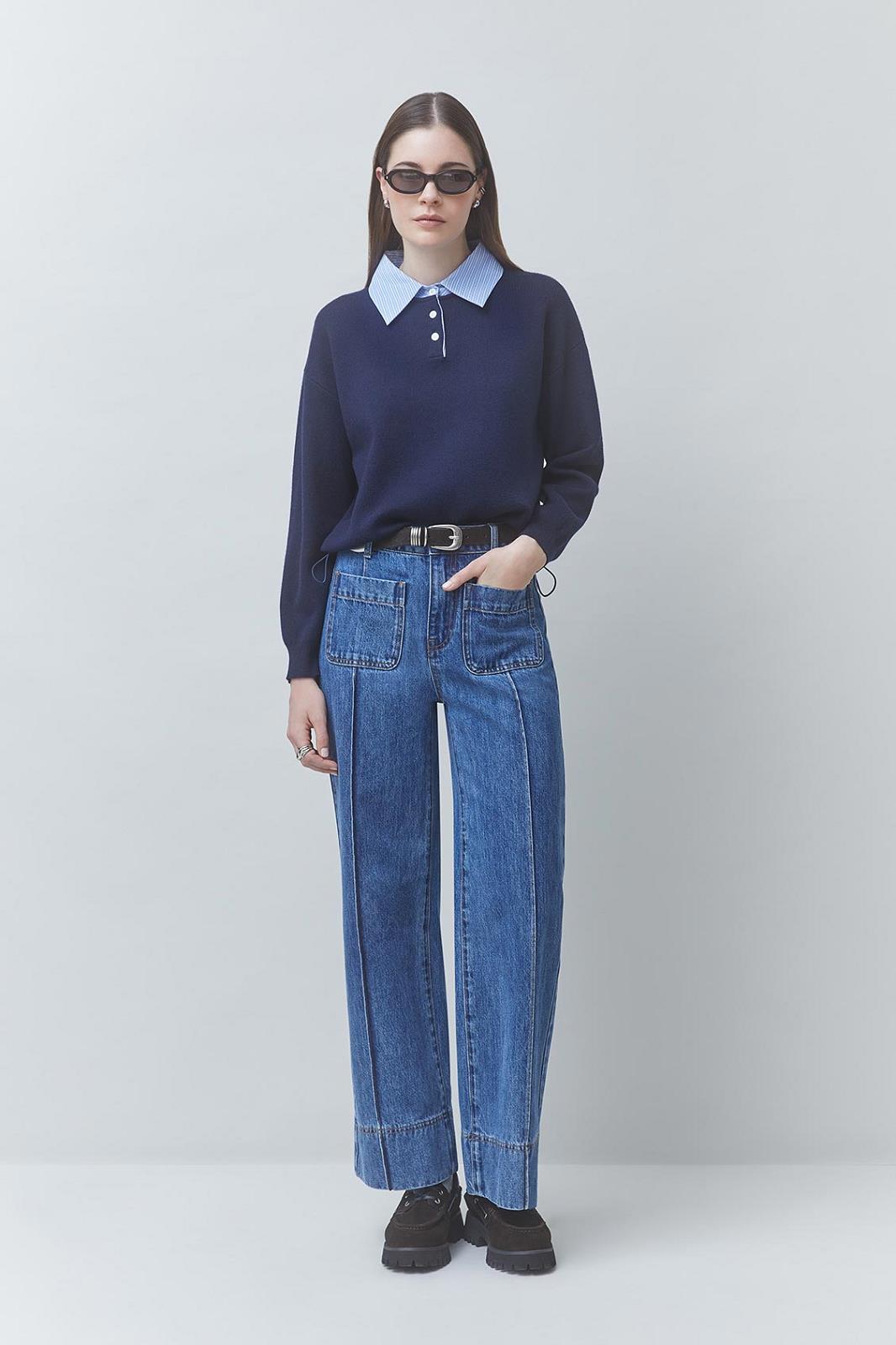 PULL POLO LM MARINE