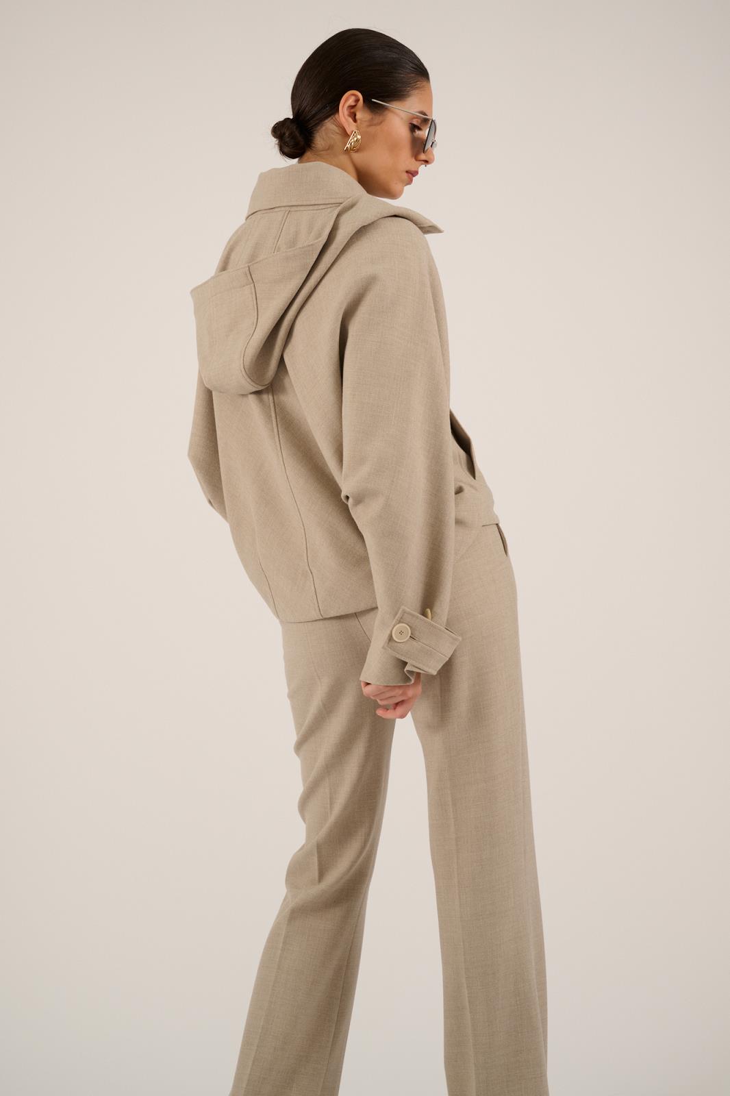 JACKET INDOOR-*-UNI-TAUPE