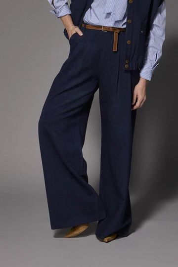 BROEK VELOURS MARINE