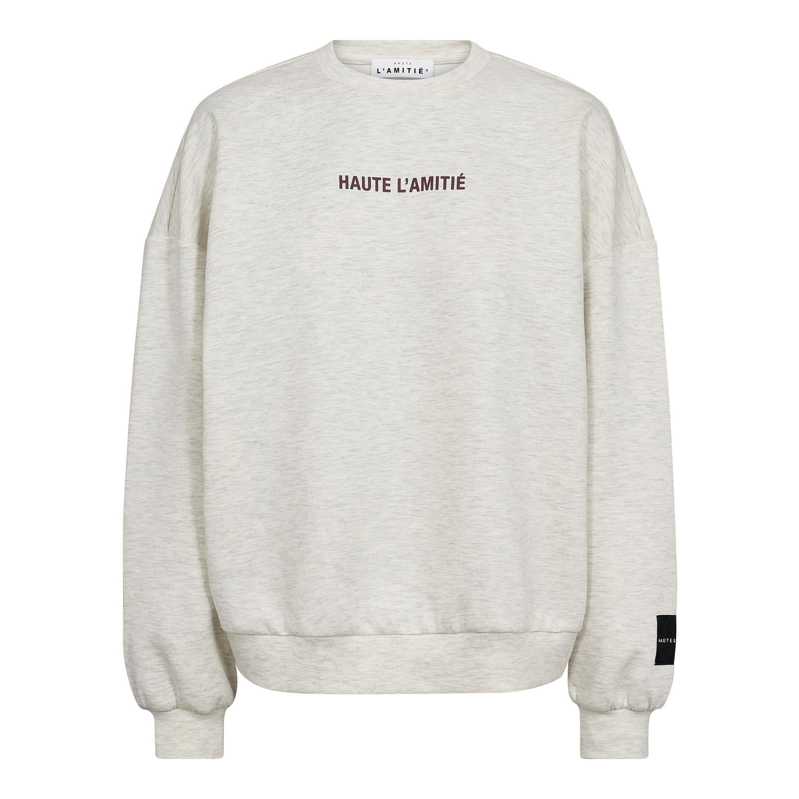 SWEATER LM GRIJS/BORDEAUX