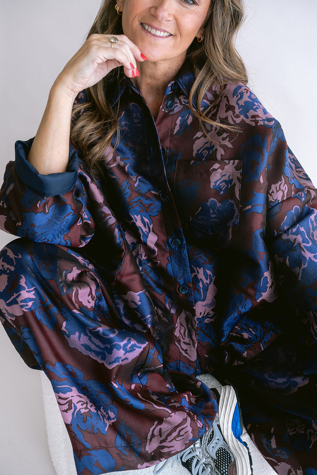 BLOESJAS PRINT BORDEAUX