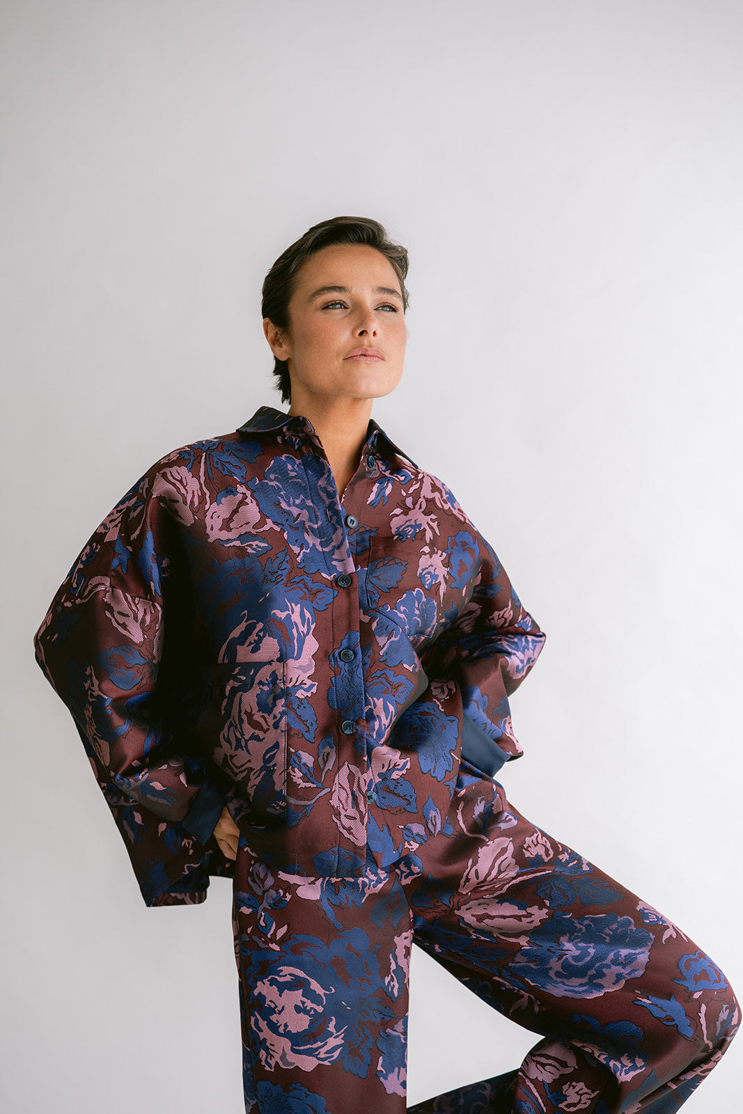 BLOESJAS PRINT BORDEAUX