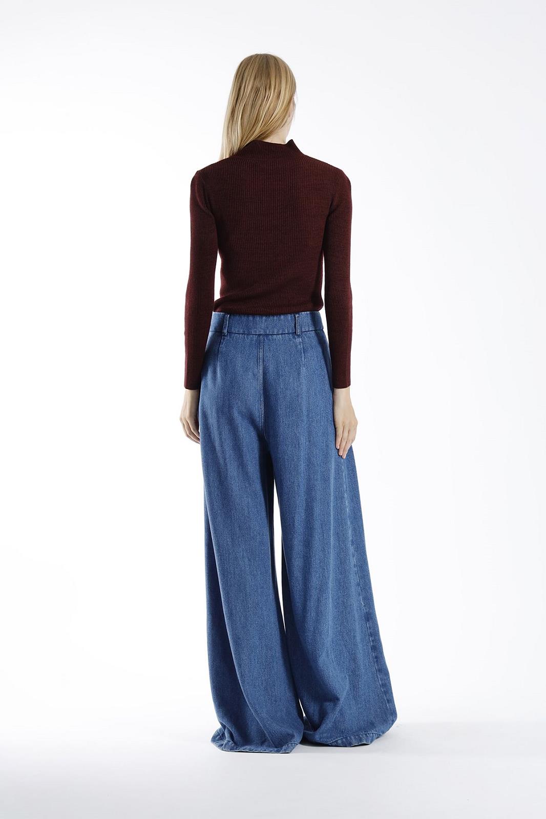 PANTS CASUAL L-DENIM-UNI-BLUE