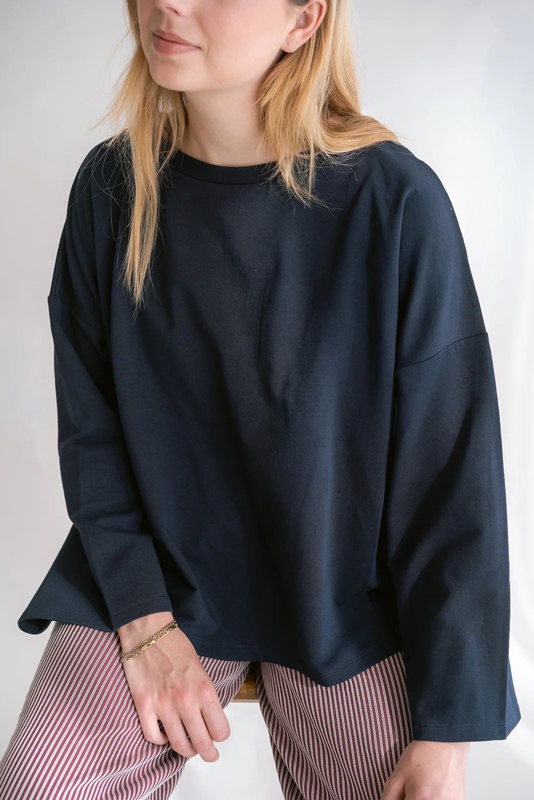 SWEATER 3/4M MARINE
