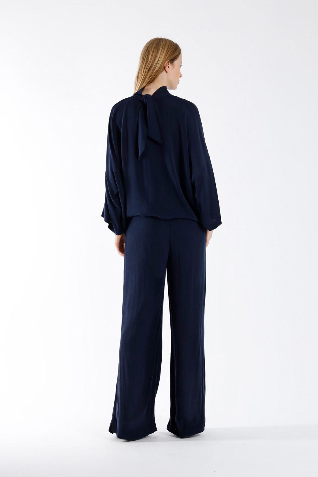 PANTS DRESSED L-*-UNI-BLUE DARK (NAVY)