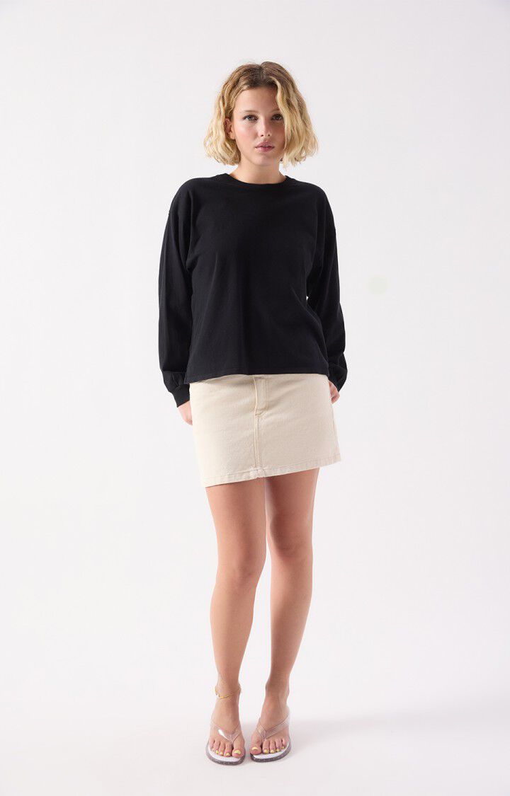 ROK KORT DENIM ECRU