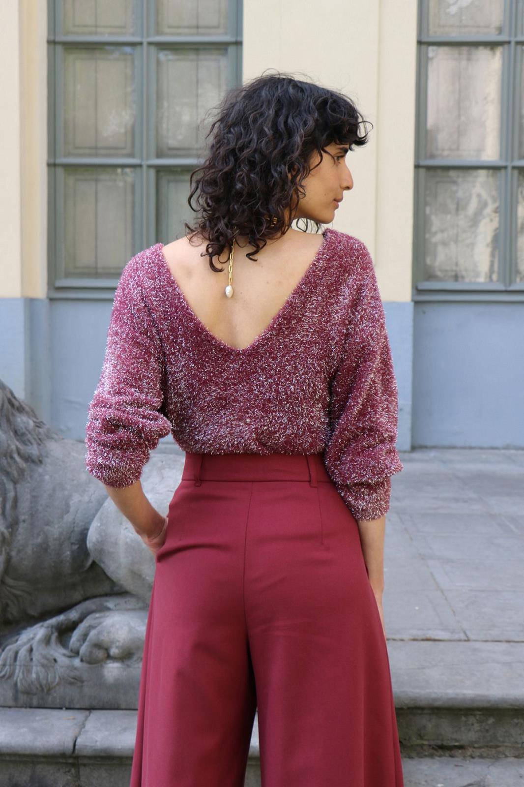 PULL LS-OTHER-UNI-AUBERGINE