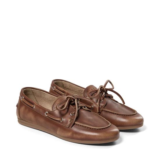 BOATSHOE LEDER BRUIN