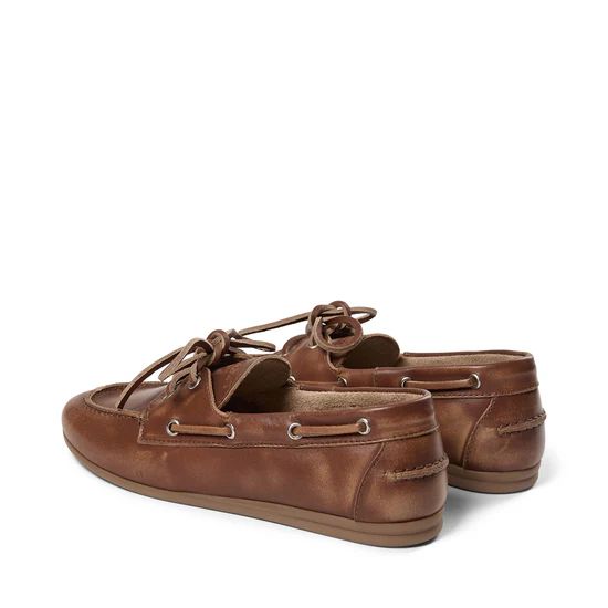 BOATSHOE LEDER BRUIN