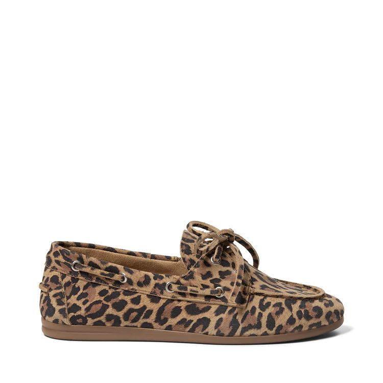 BOATSHOE SUEDE LEOPARD