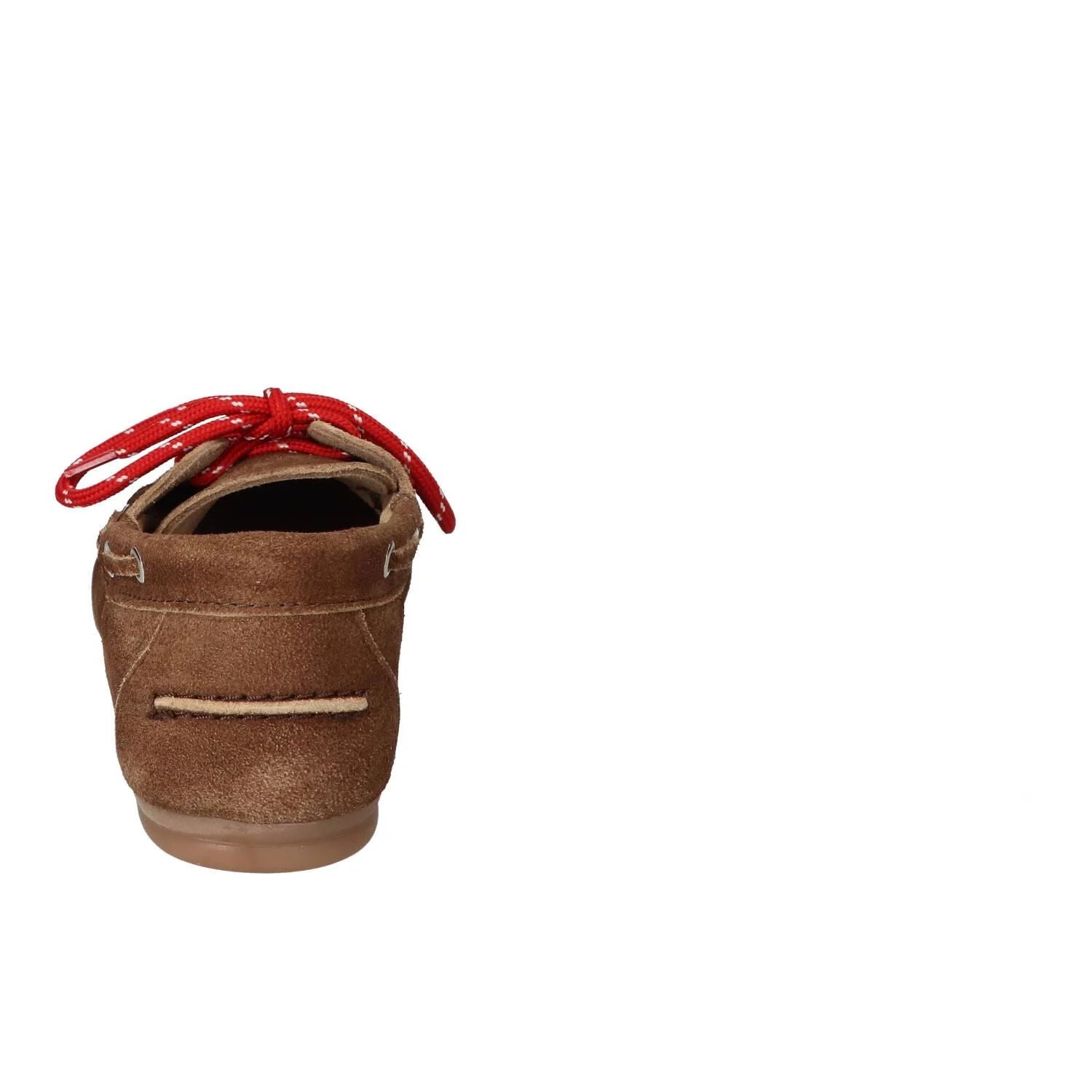 BOATSHOE SUEDE BRUIN/RODE VETERS