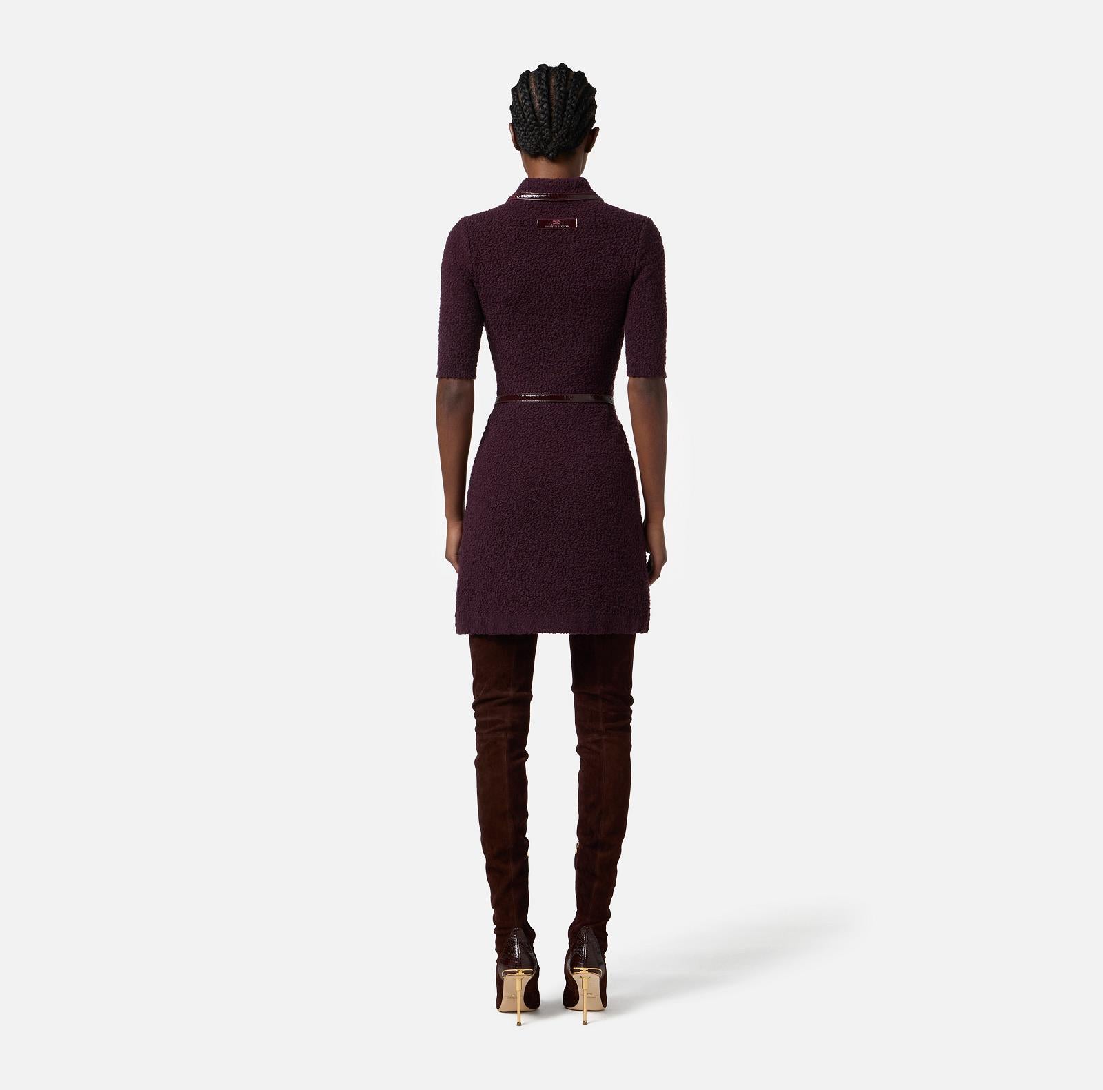 DRESS SS-*-UNI-AUBERGINE