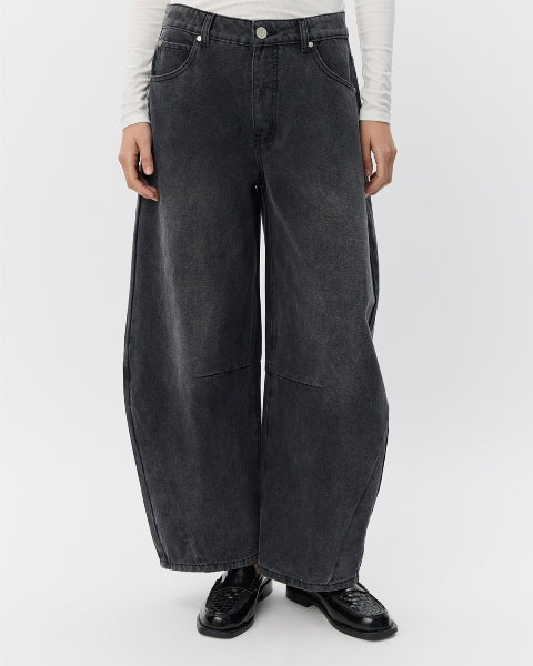 Jeans uni D GRIJS