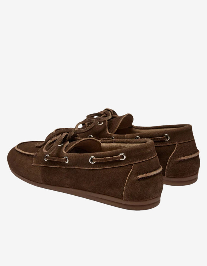 BOATSHOE SUEDE BRUIN