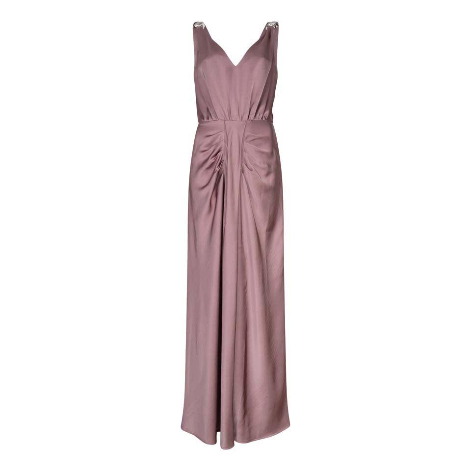 Dante6-Marcia satin maxi dress Mauve
