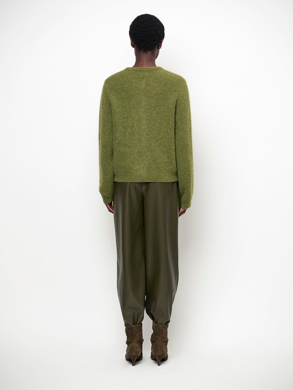Dante6-Minora faux leather barrel pants