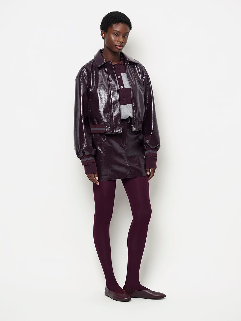 Dante6-Dalyn faux crackle leather bomber