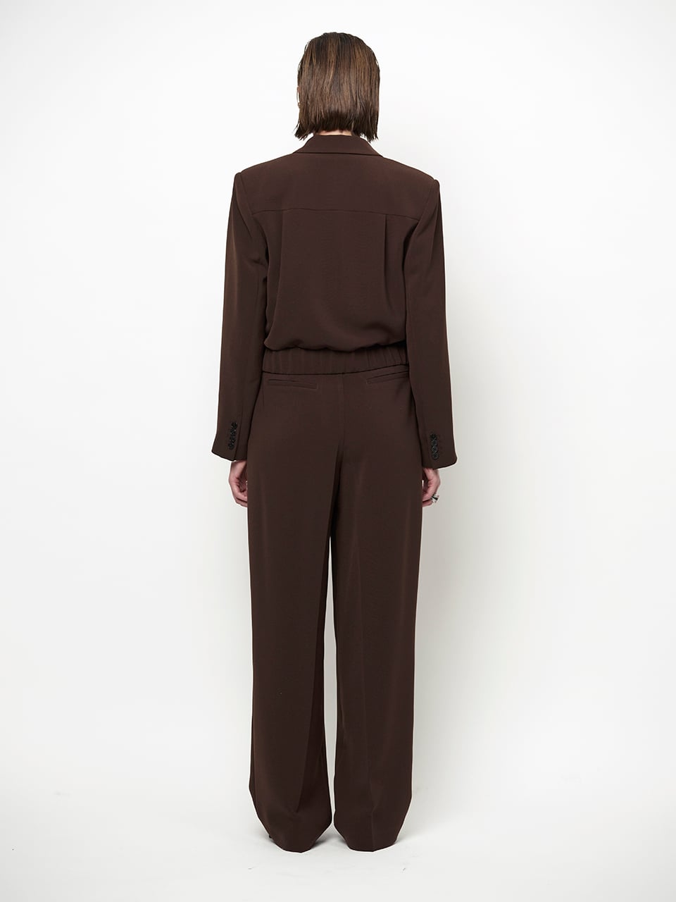 Dante6-Chad pleated pants Espresso Brown