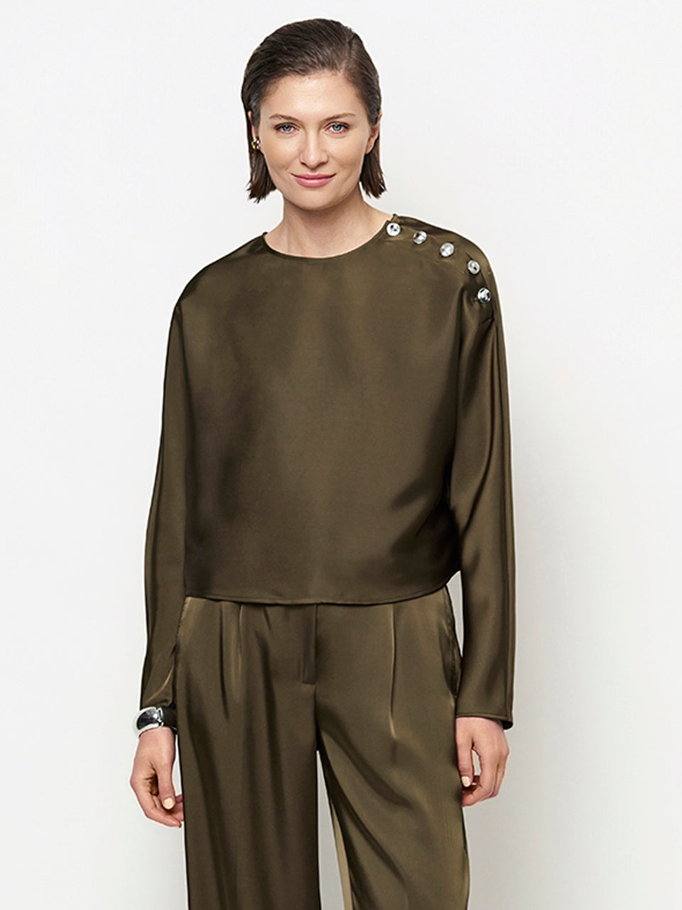 Dante6-Leiva bold satin button detail to