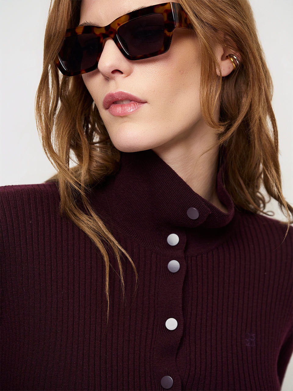 Dante6-Lisai rib-knitted polo sweater Da