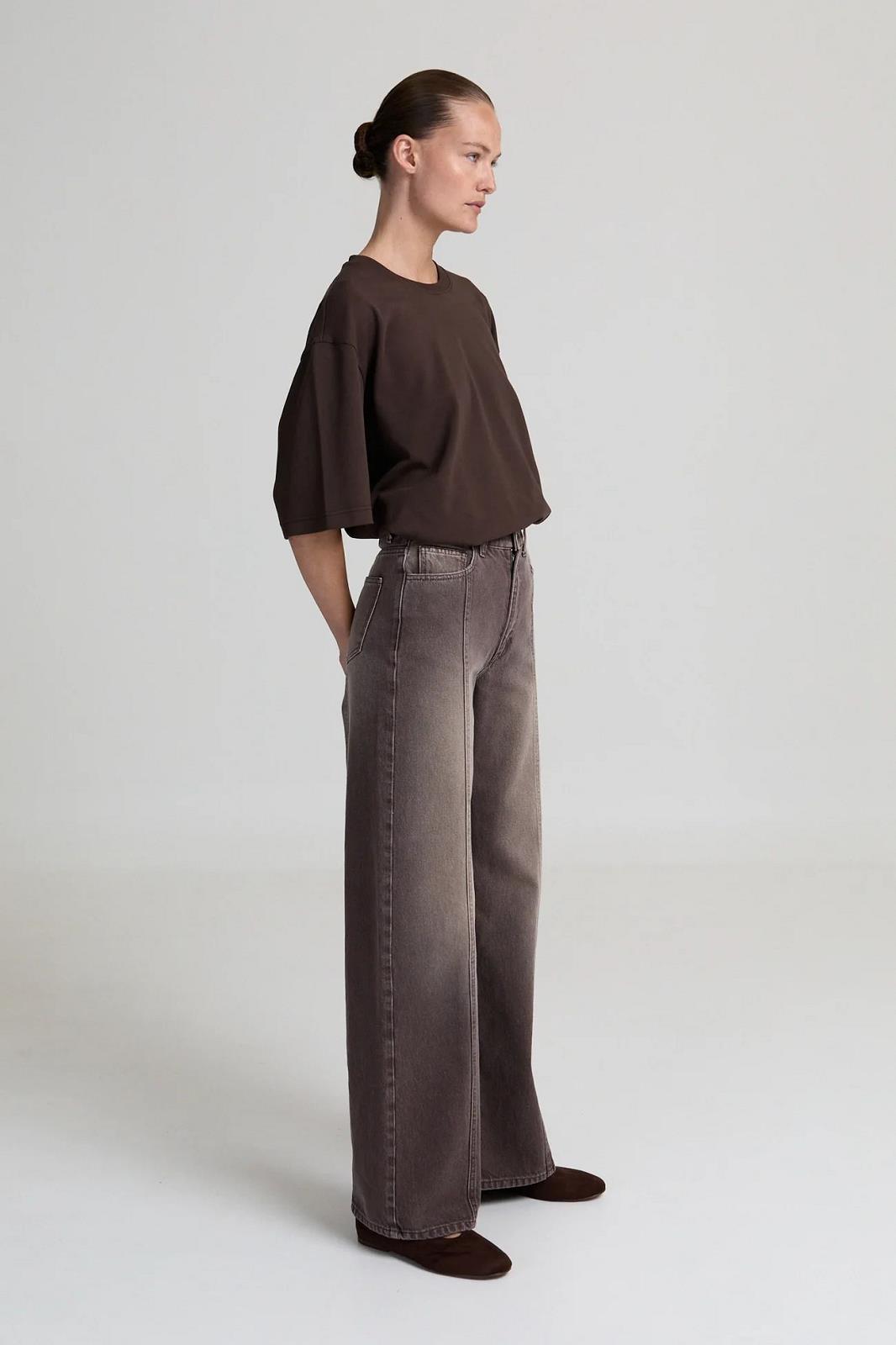 BROEK DENIM BRUIN