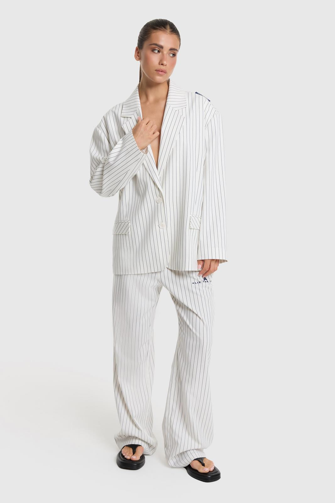 Woven Striped Pants