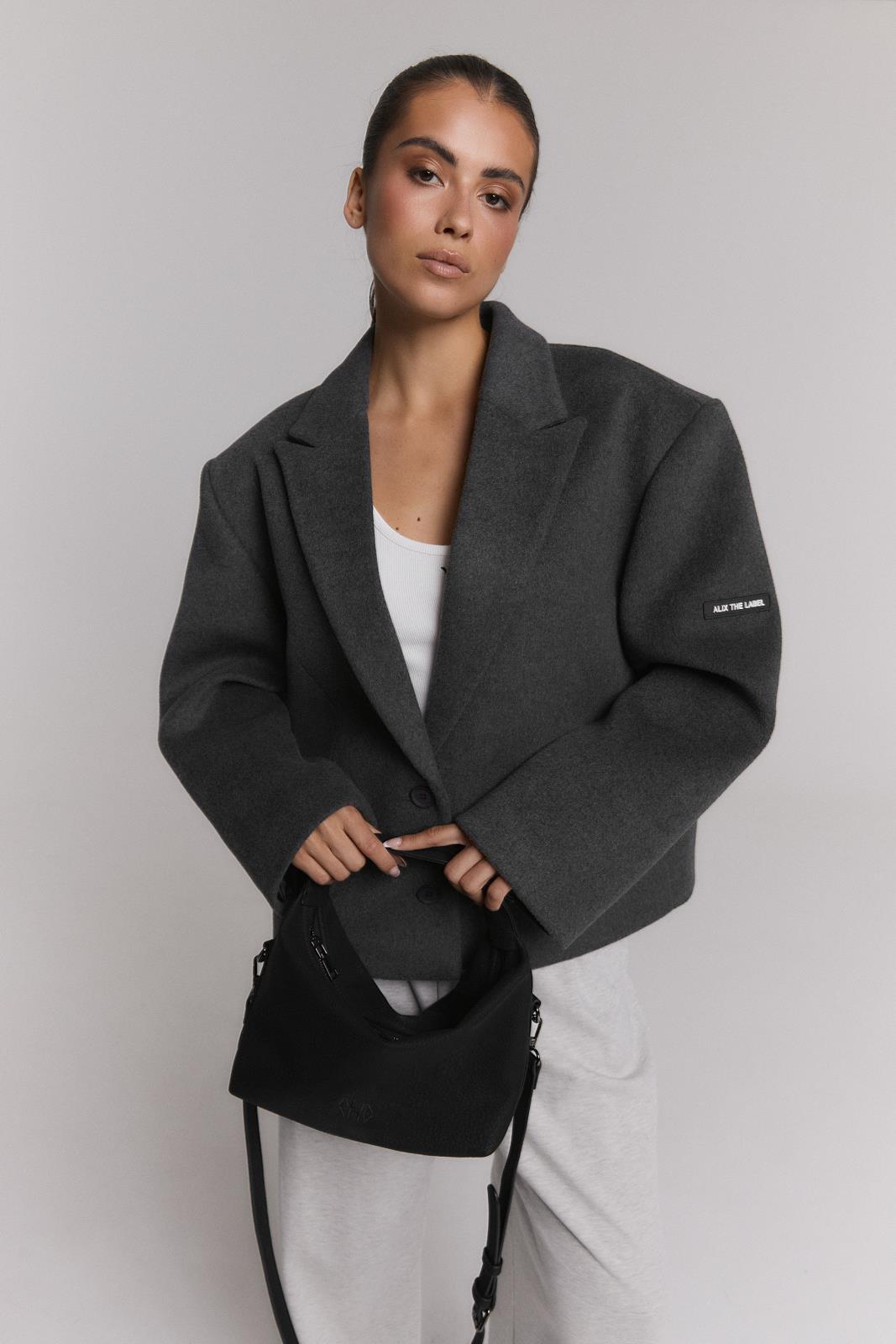 Woven Faux Leather Small Bag