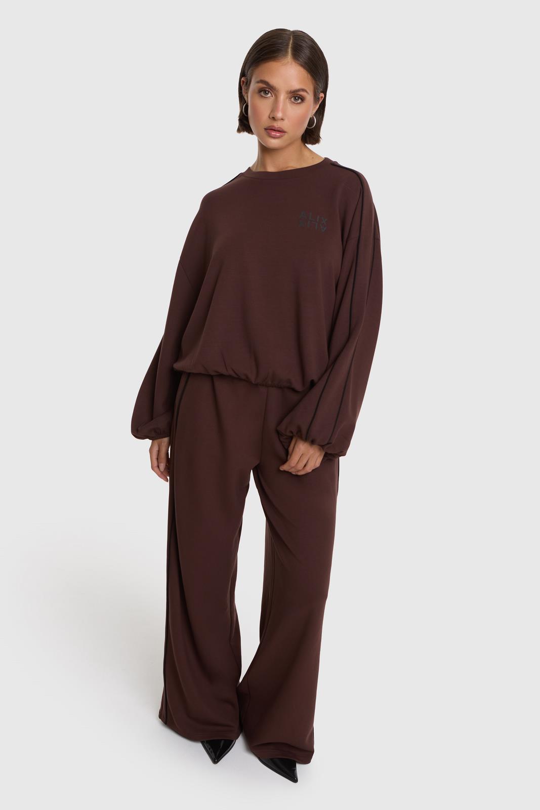 Knitted Piping Sweater