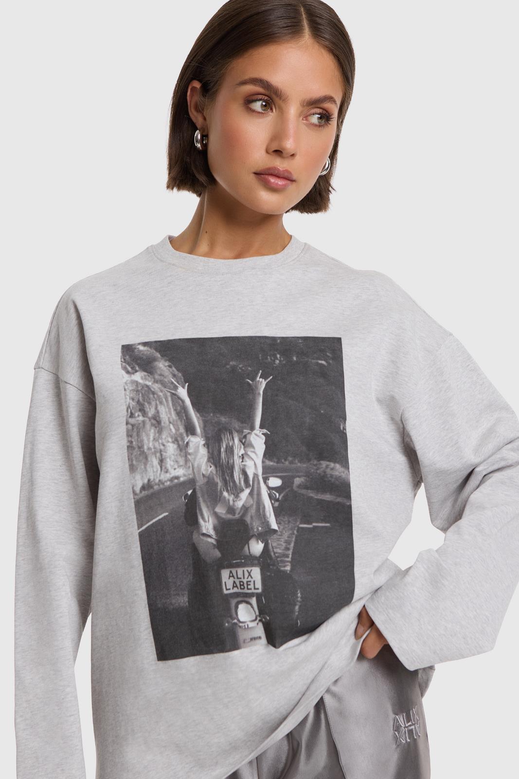Knitted Photo Longsleeve T-Shirt