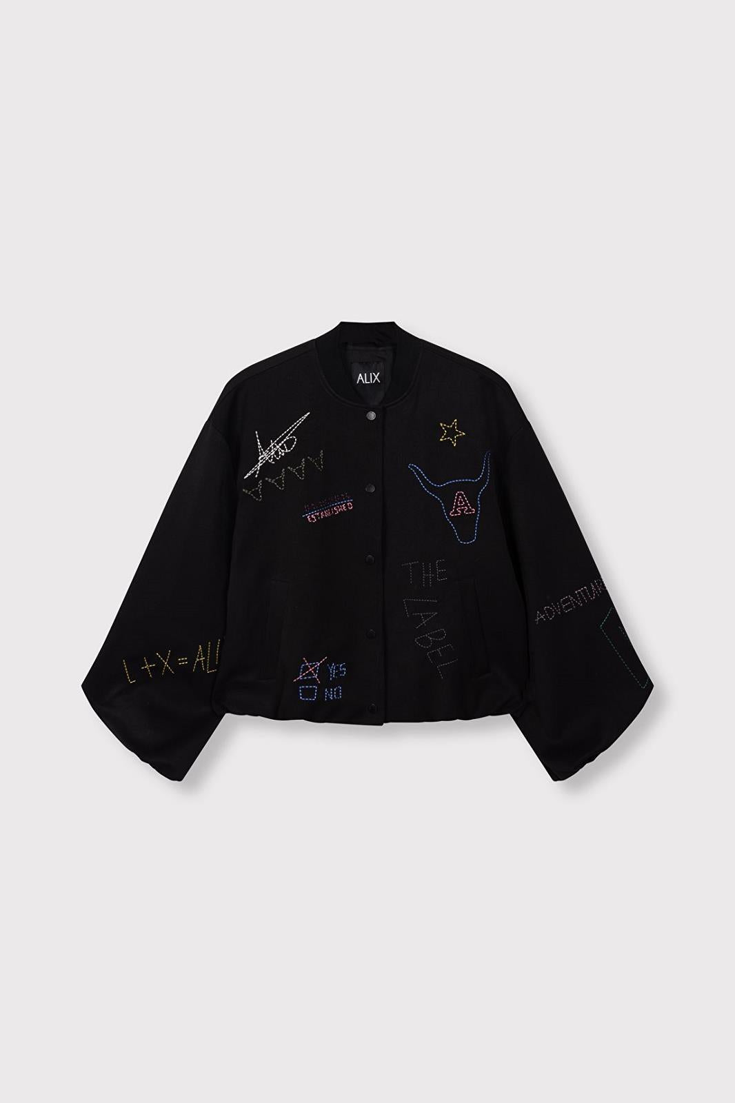Woven Artwork Bomber