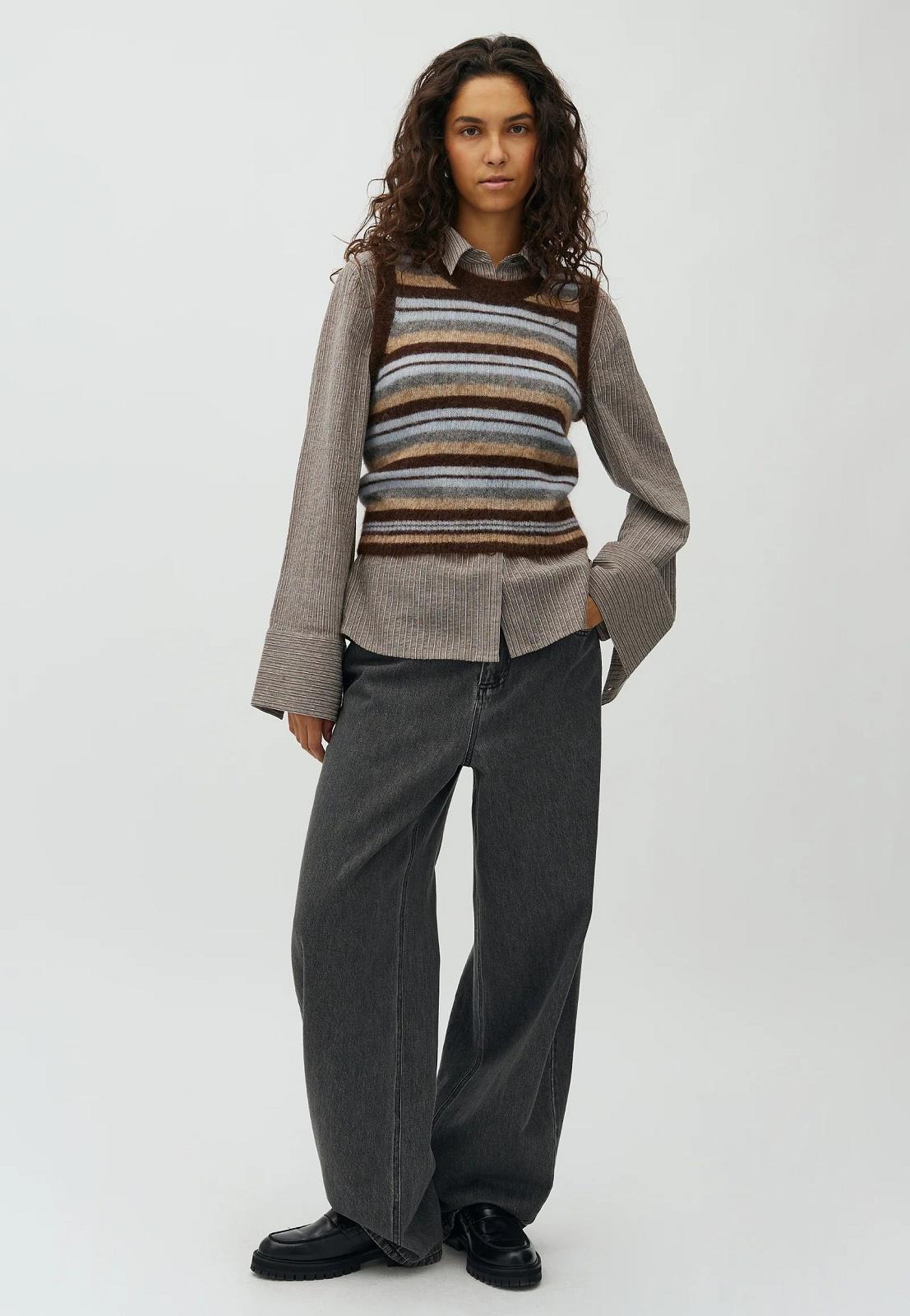 Knit Friday Mutli Stripe Brown