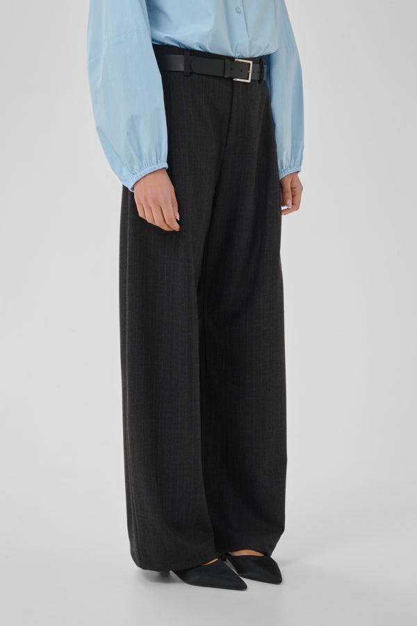 Pants Casual Dark Grey Melange