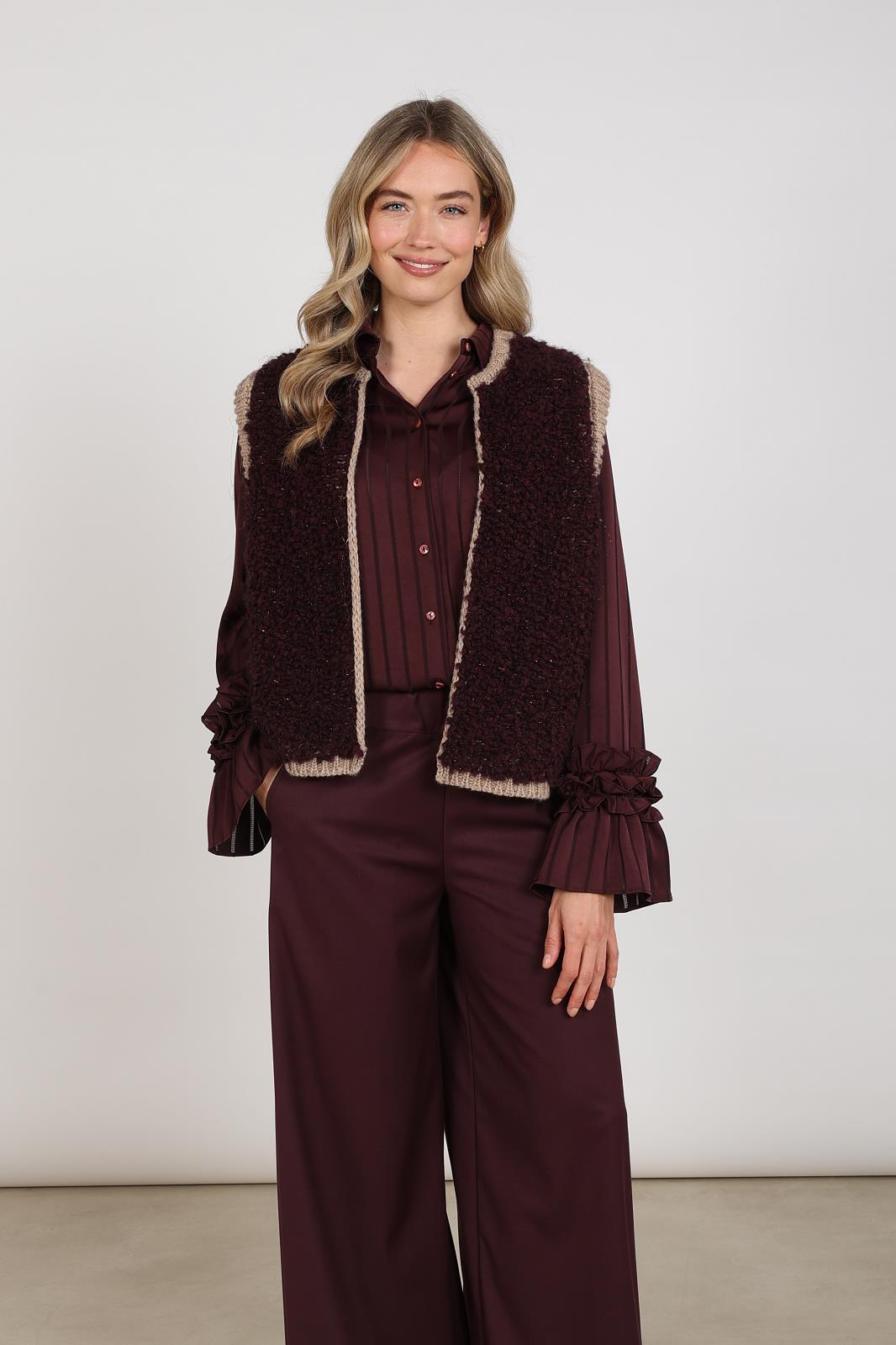 Gilets Cherry/Taupe