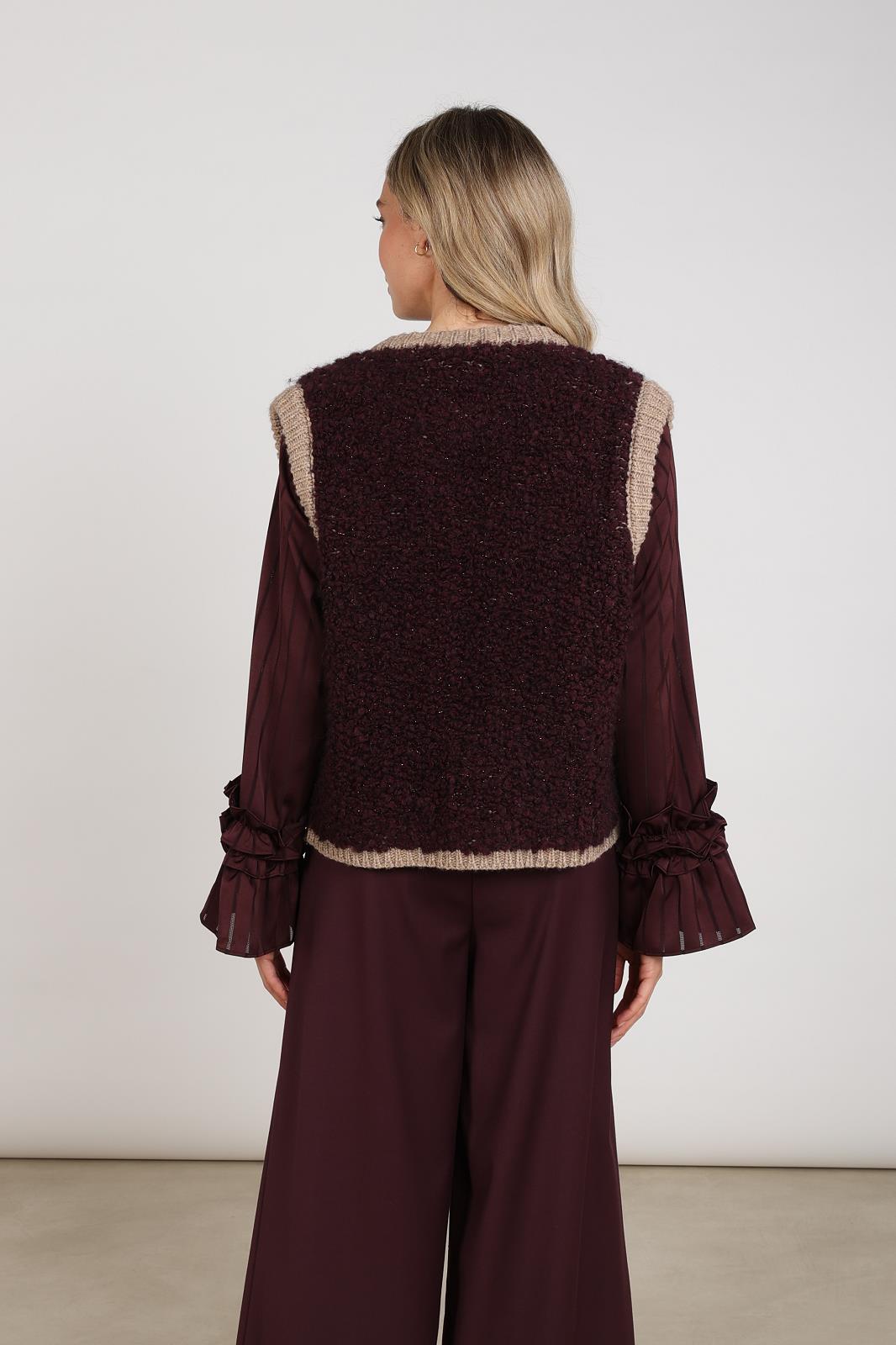 Gilets Cherry/Taupe