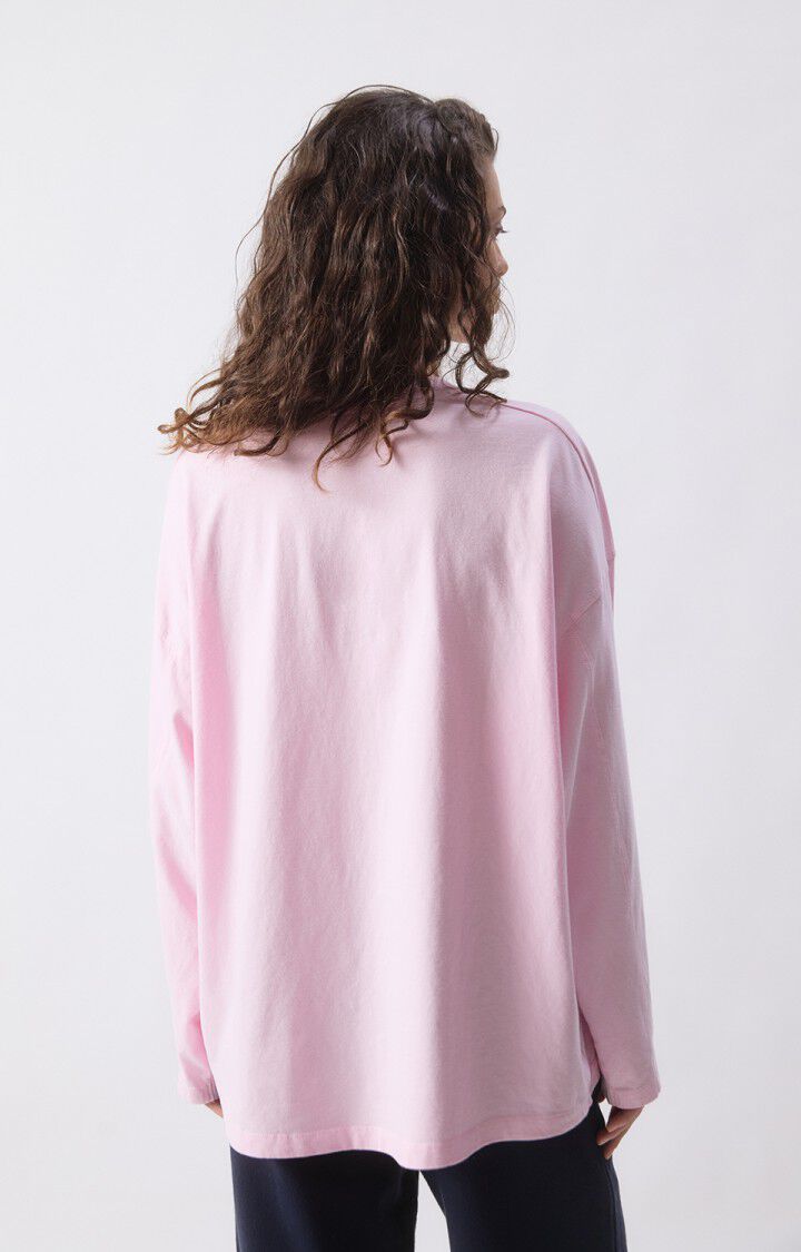 T-SHIRT LANGE MOUWEN ROZE