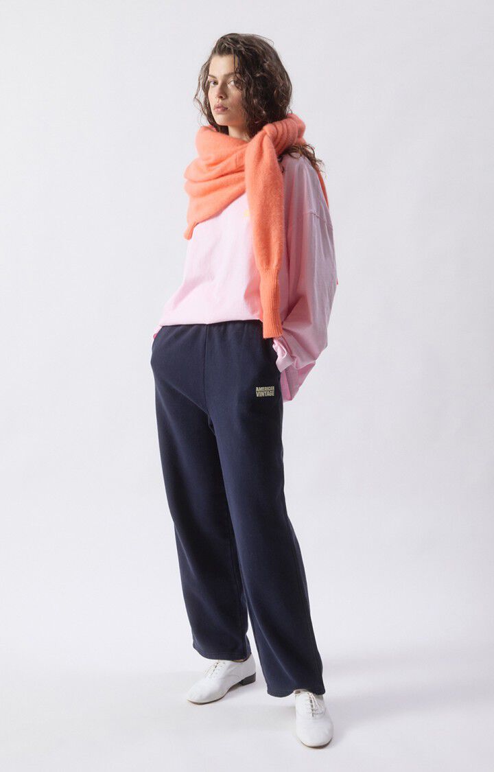 T-SHIRT LANGE MOUWEN ROZE