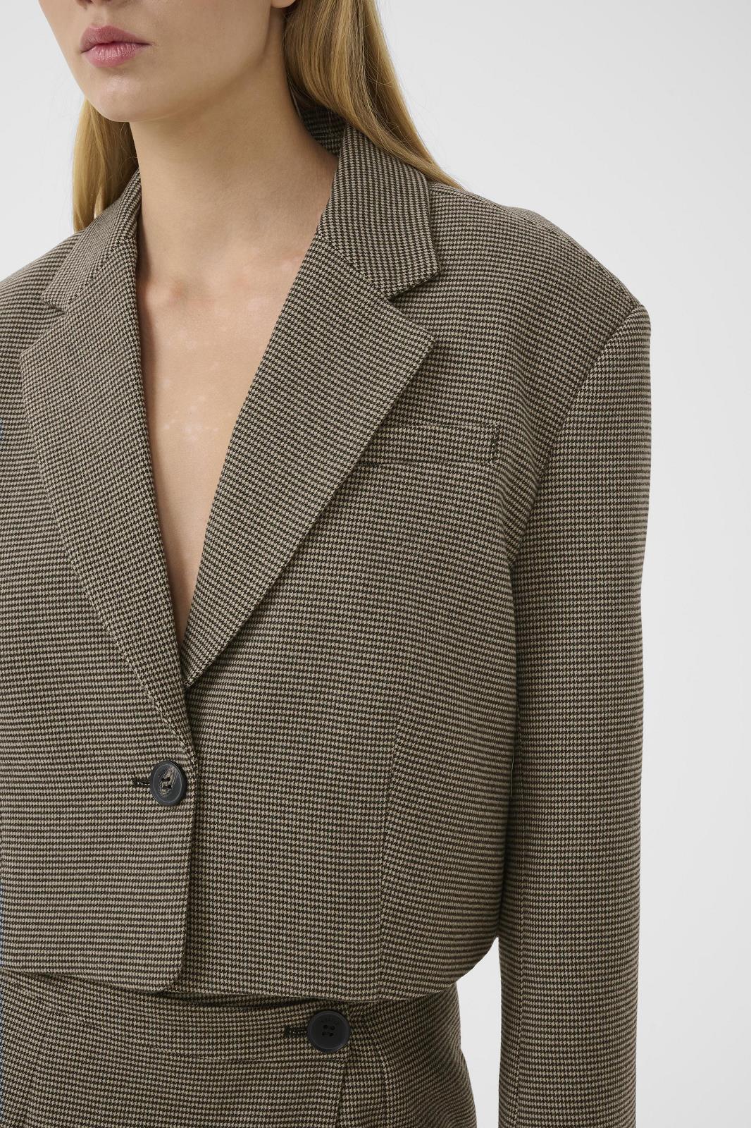 Blazer black and white houndstooth