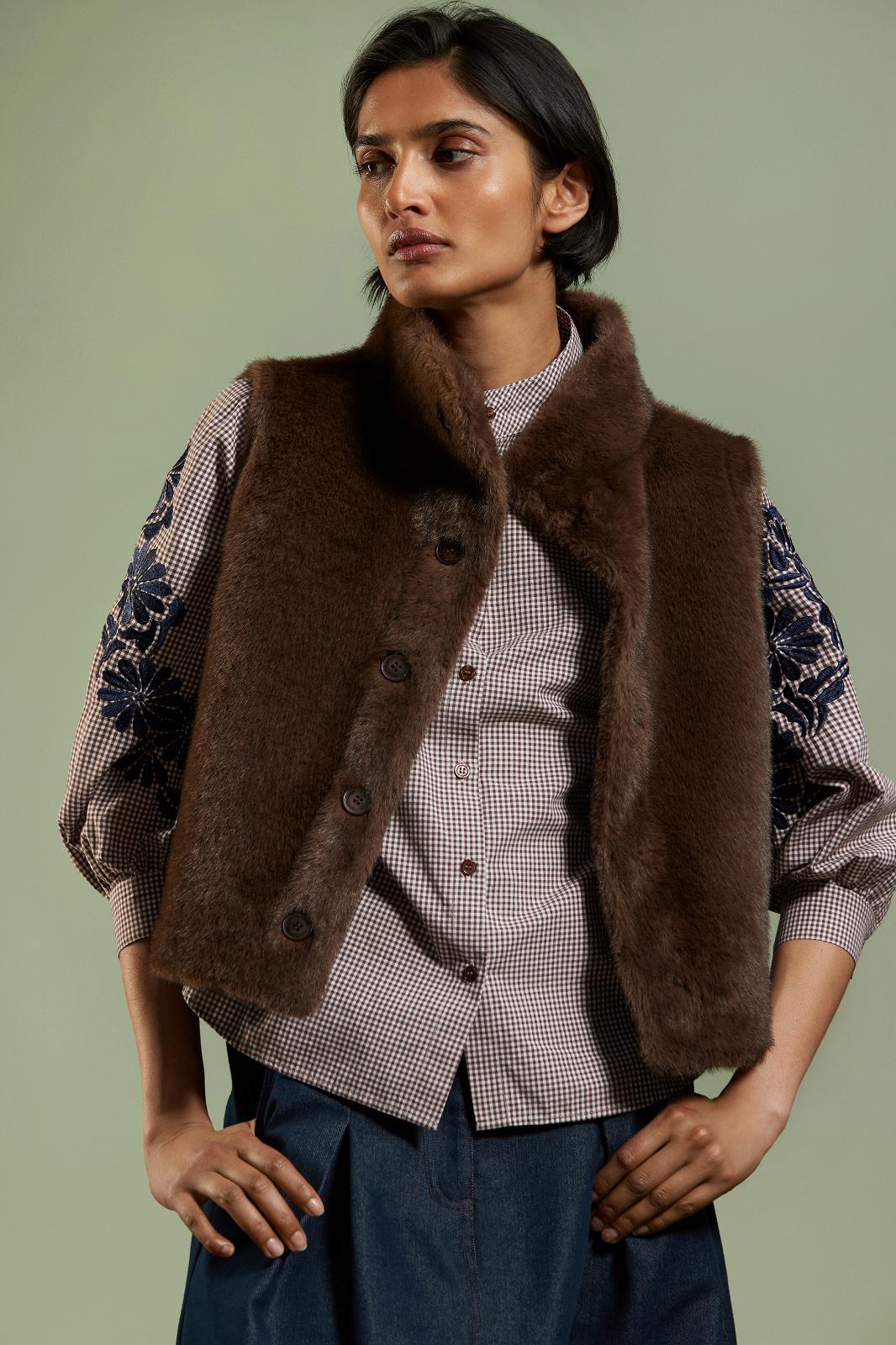 VEST ZM OMKEERBAAR INDIGO