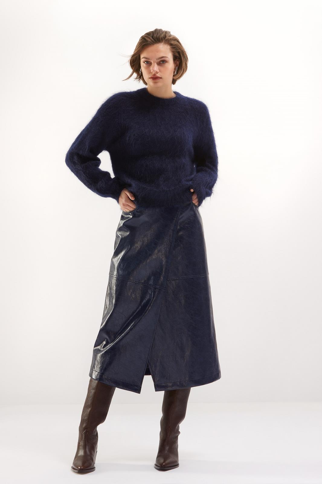 ROK LEDER UNI MARINE