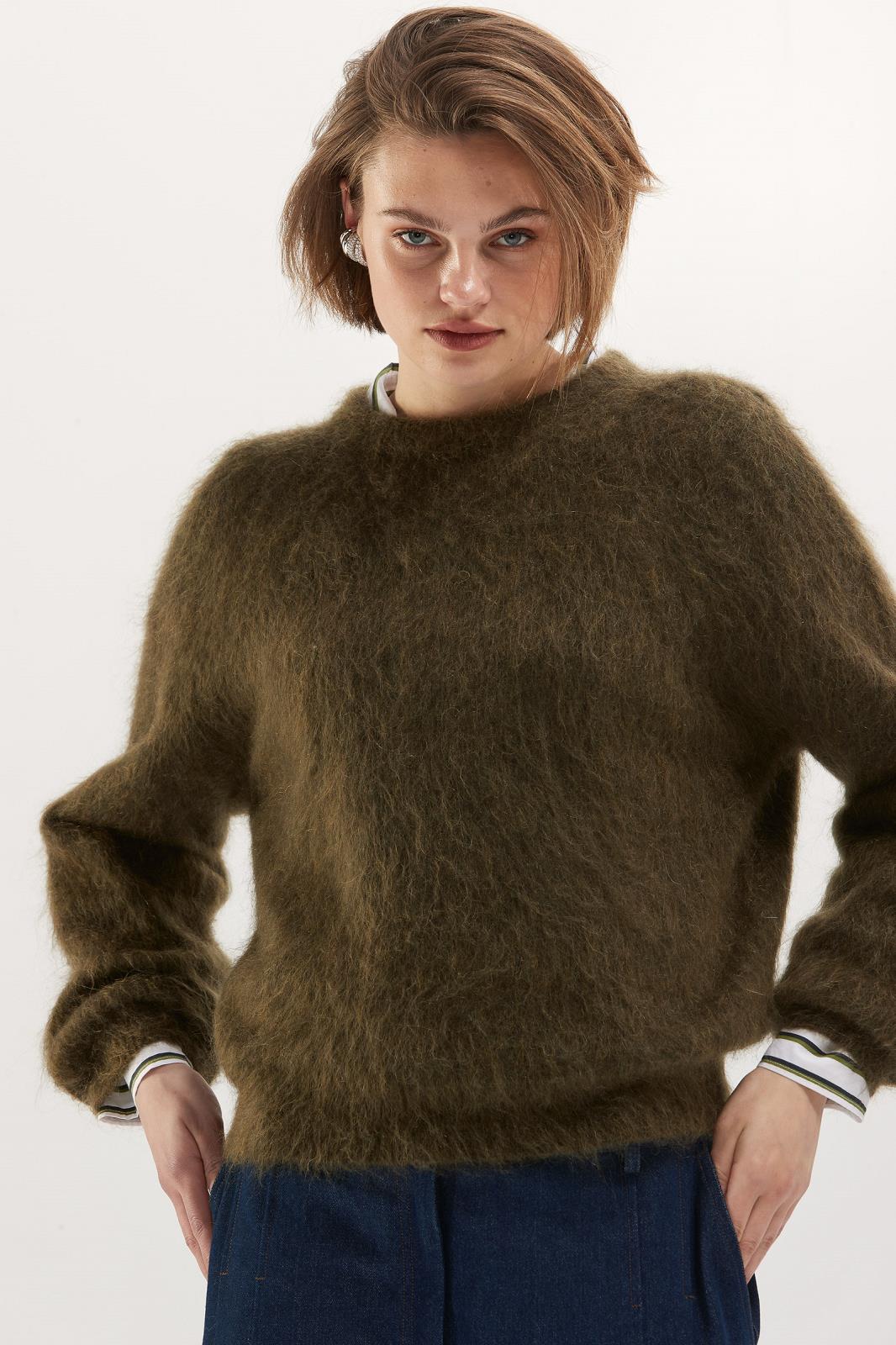 PULL LM UNI KHAKI