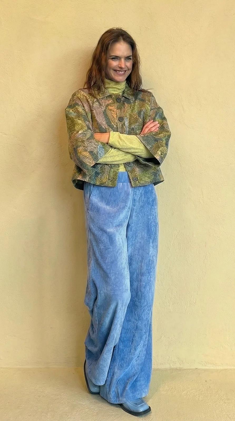 jacket wide in jaquard