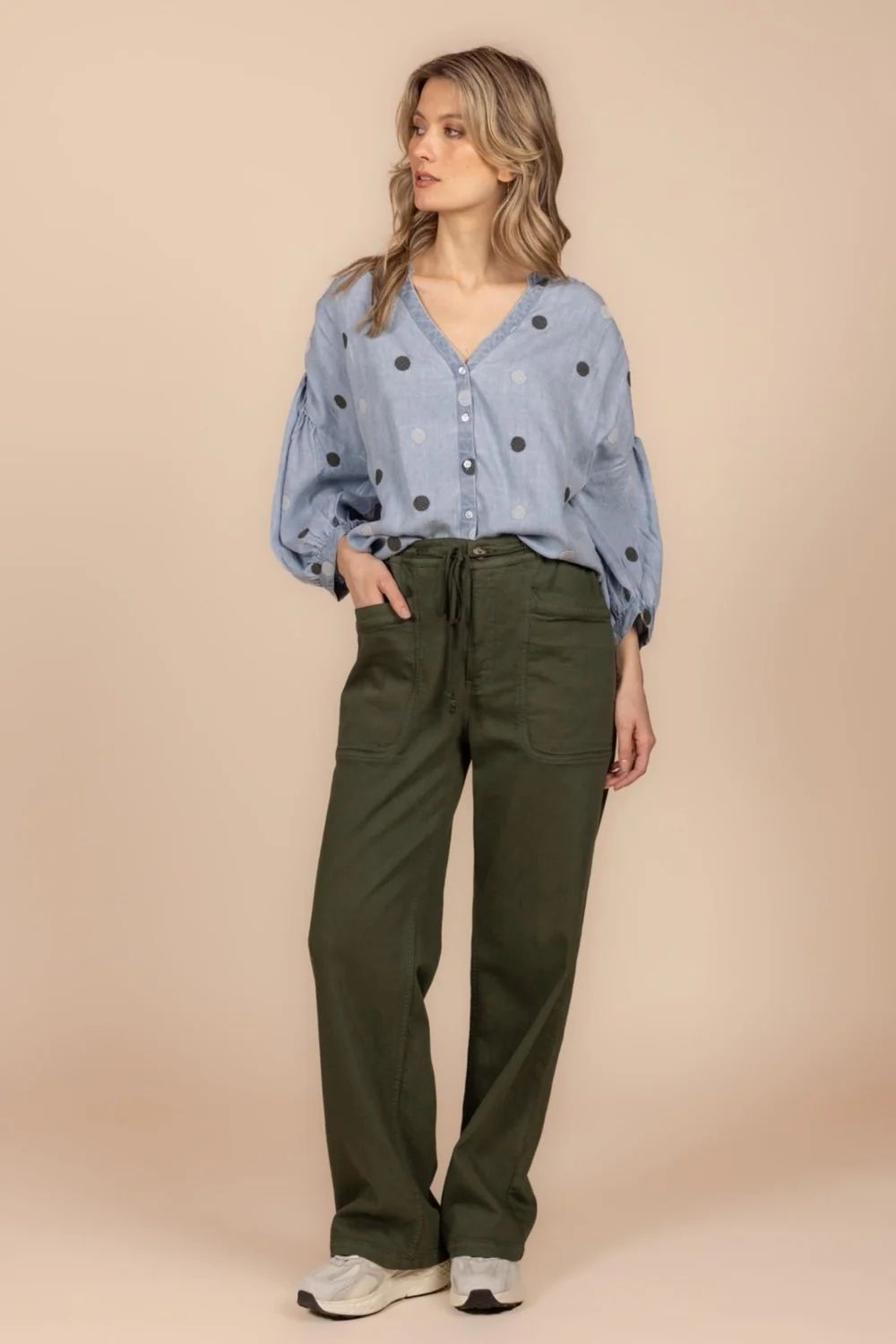LADIES TROUSERS ARMY