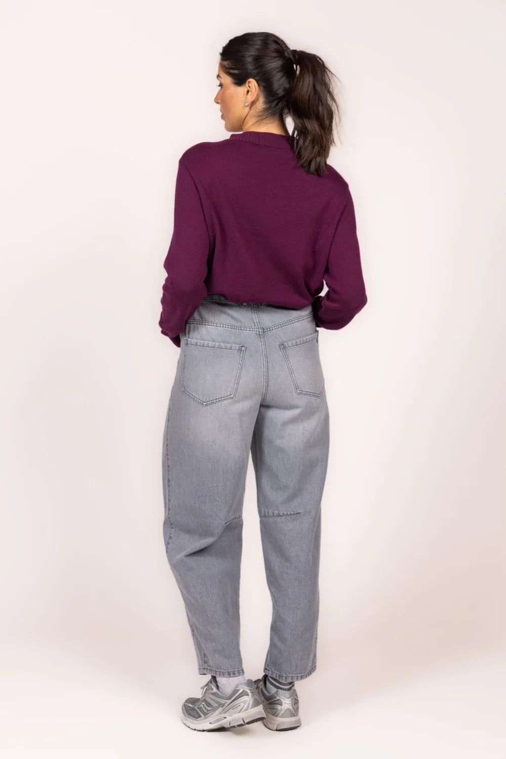 LADIES SWEATER PRUNE