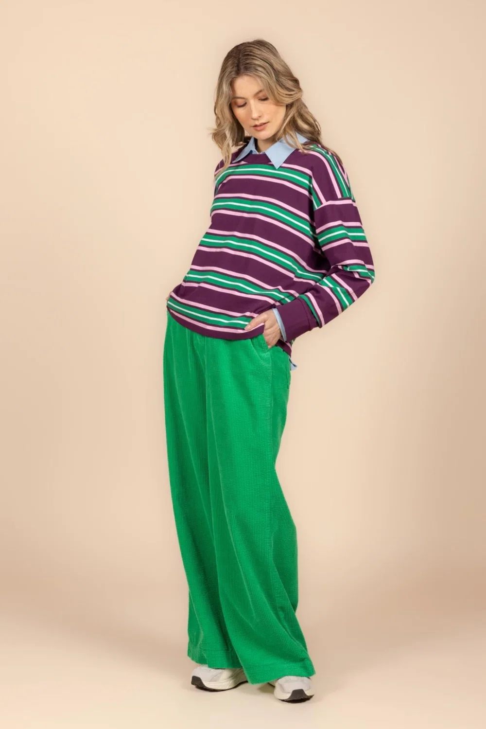 LADIES SWEATER PRUNE