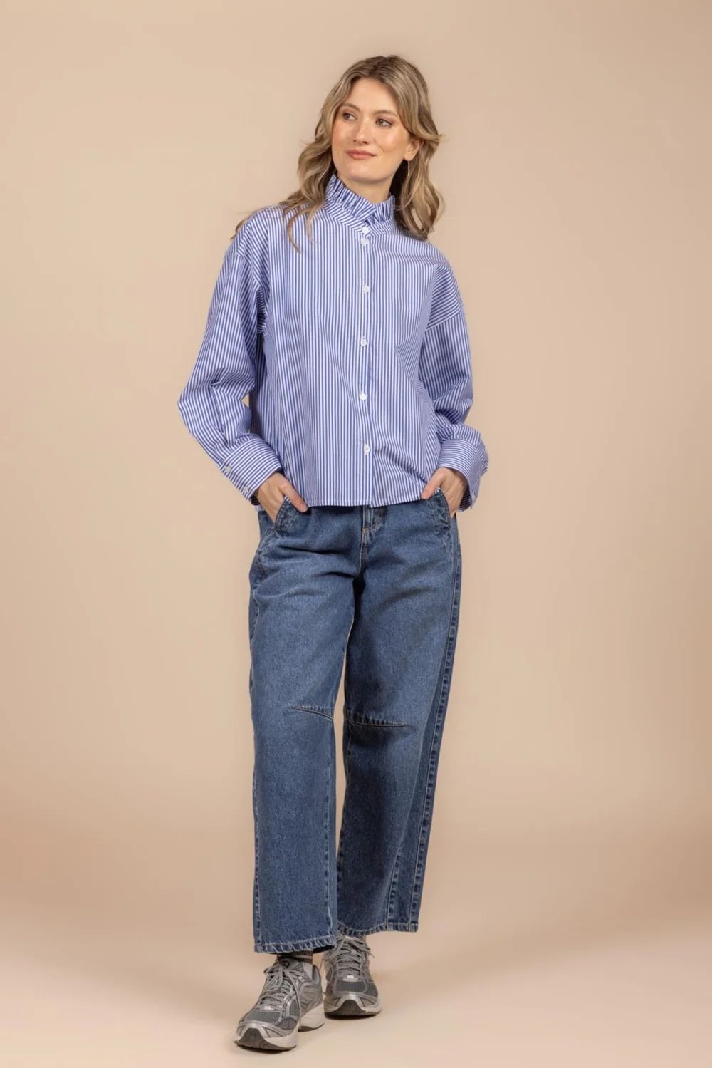 LADIES SHIRT BLUE