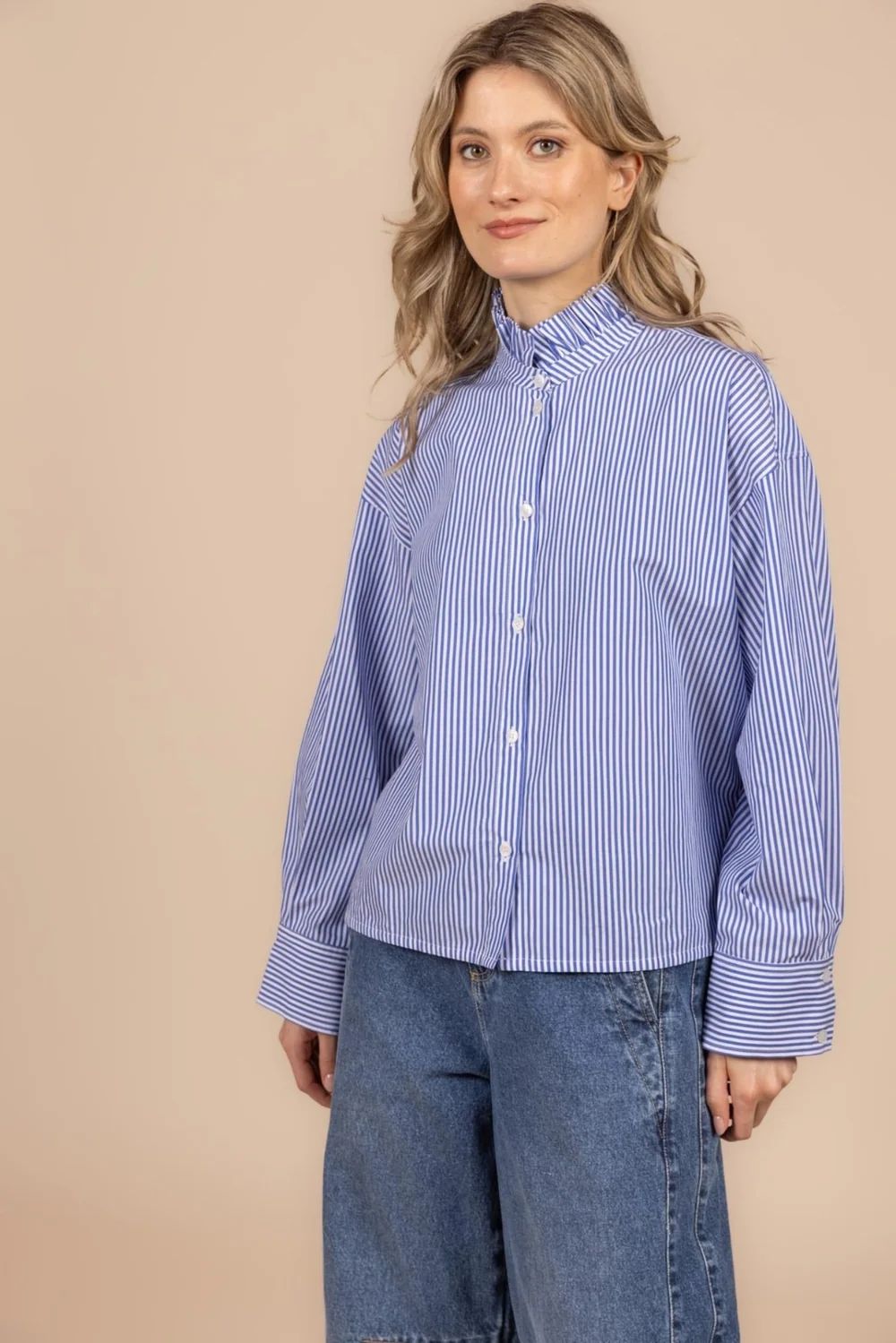 LADIES SHIRT BLUE