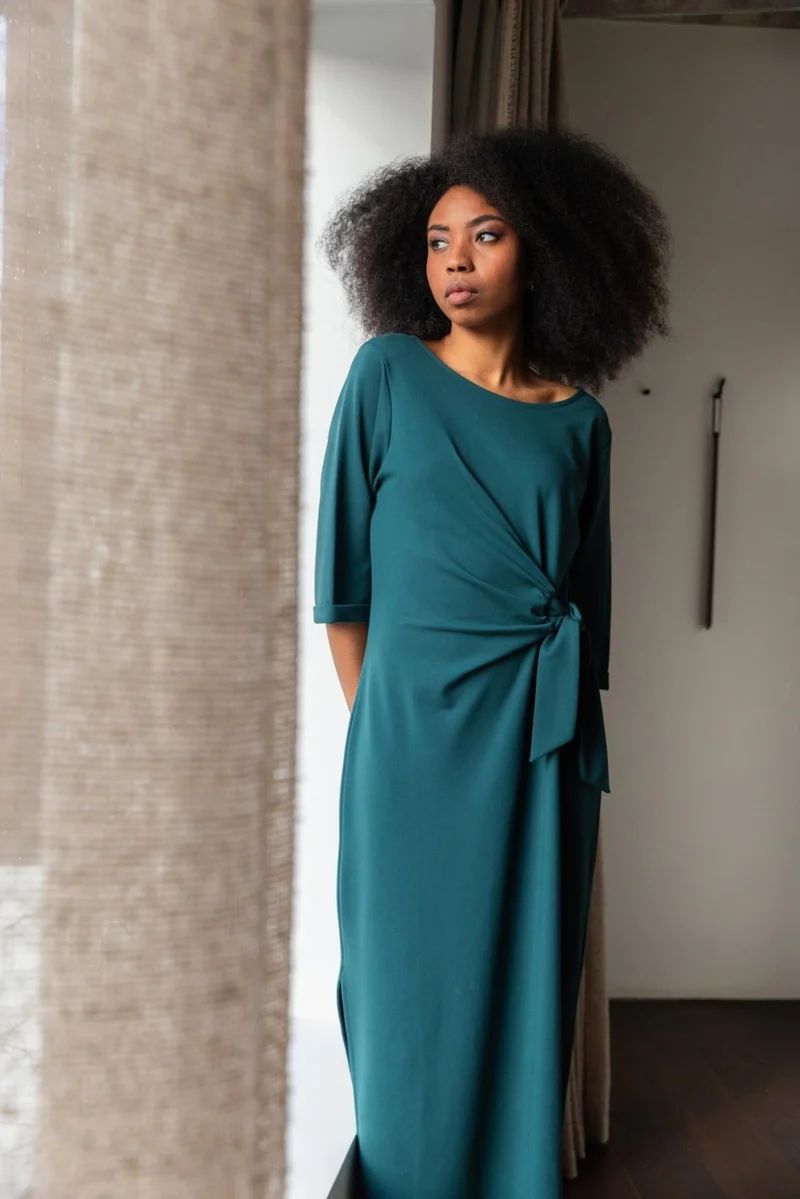 LADIES DRESS PETROL