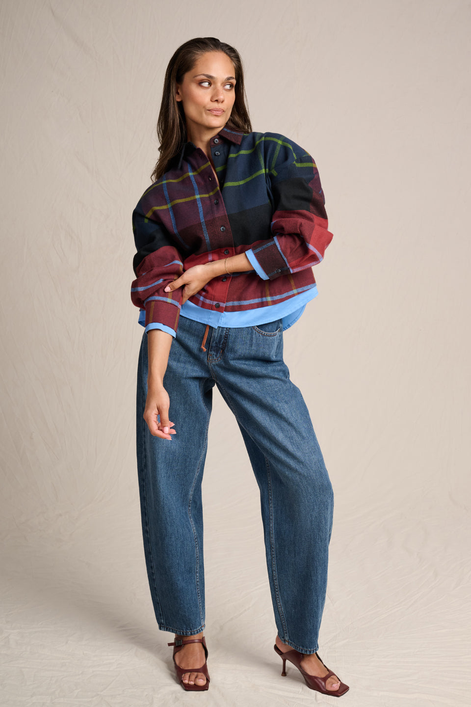 BLOUSES  NIGHT BLUE/PORT