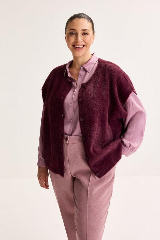 Cardigan Knit RN SSL With buttons NPK WI