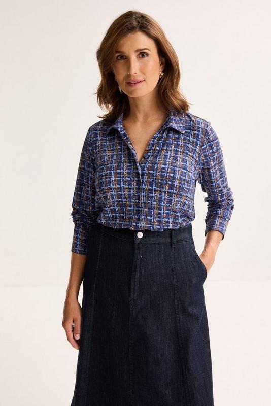 Blouse Jersey SN LSL  NPK EVENING BLUE